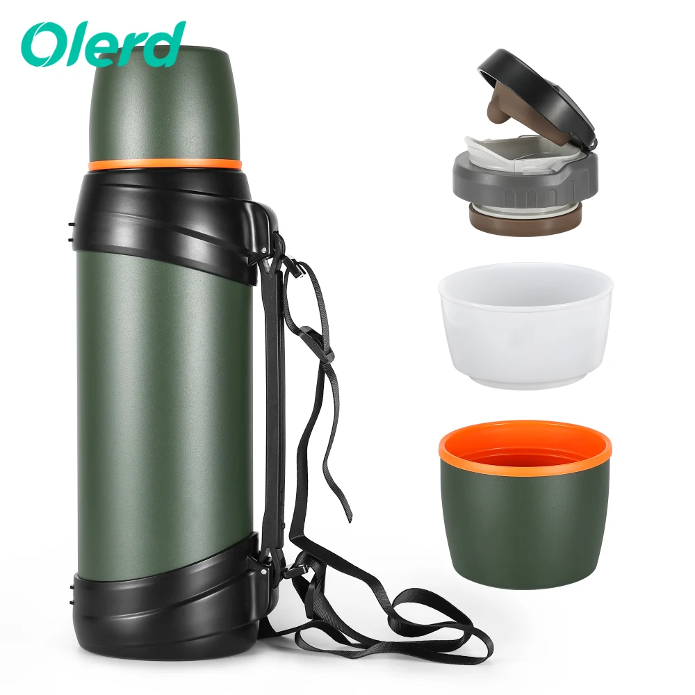 New Product Large Capacity stainless steel pots Double Wall Vacuum Thermos Flask travel pot sports water bottle