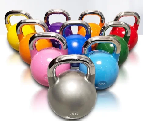 gym workout steel  Kettlebell Professional Grade Kettlebell for Fitness Weightlifting Core Training with stainless handle
