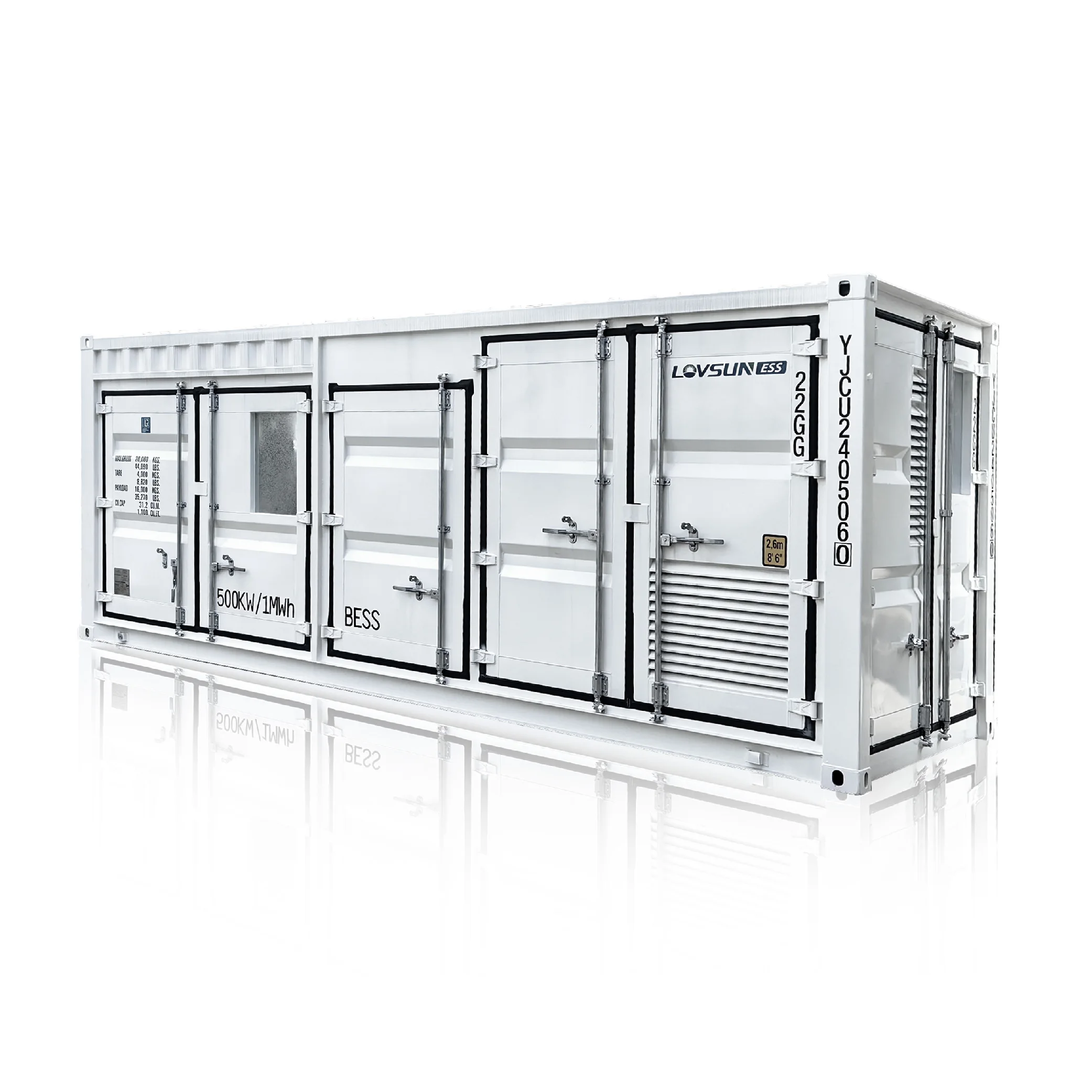 500kW 1MW 500kWh 1MWh Battery Life Span 15-years Energy Storage System Storage Solar Utility Energy Storage Container