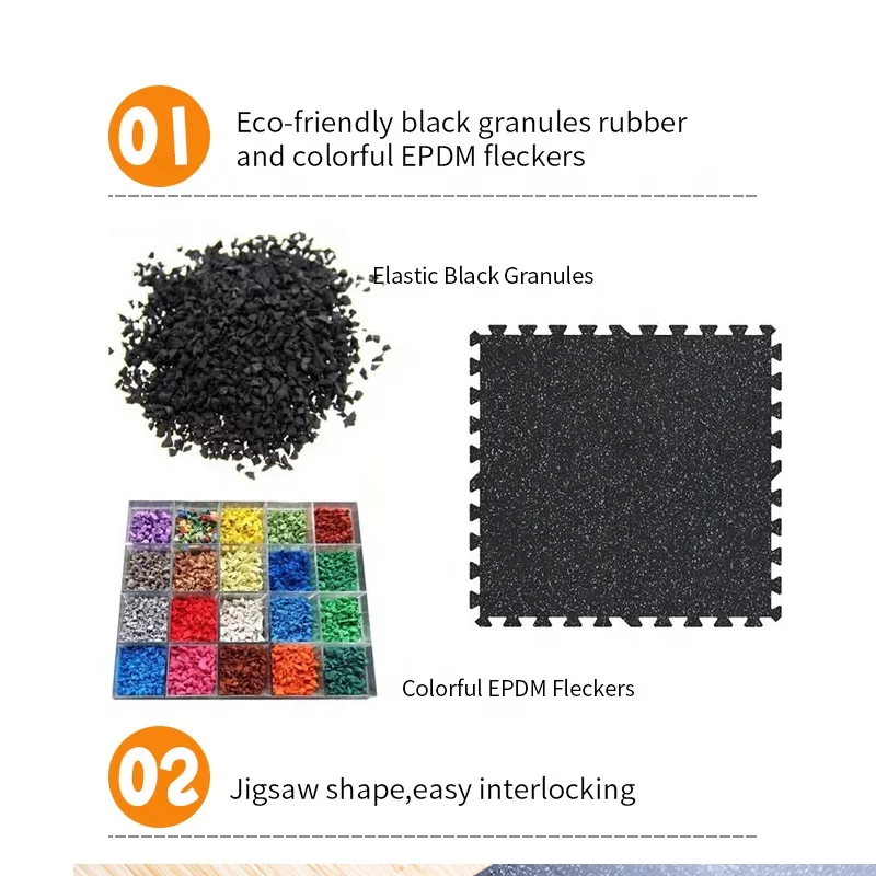 Fairness Rubber Tiles Gym Rubber Flooring Indoor High Density With Epdm Dots Mats yoga mat pvc rubber
