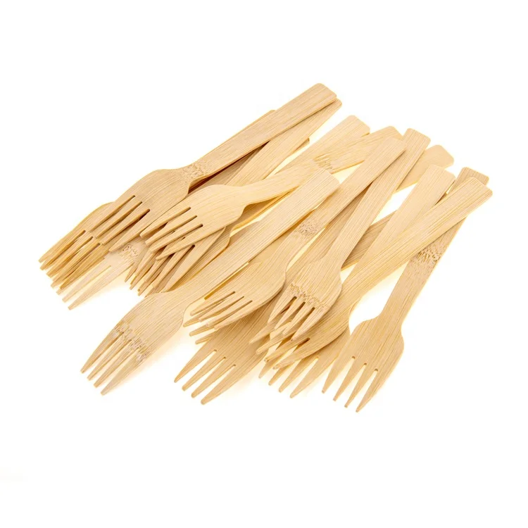 Eco Friendly Smooth Dispos Set Of Bamboo Spoon And Fork reusable cutlery  bamboo fruit fork