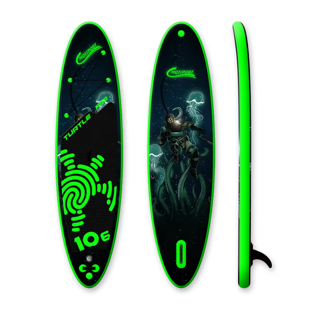 New Inflatable Stand Up Paddle Board with Unique Designs Inflatable SUP Board for Surfing with Accessories