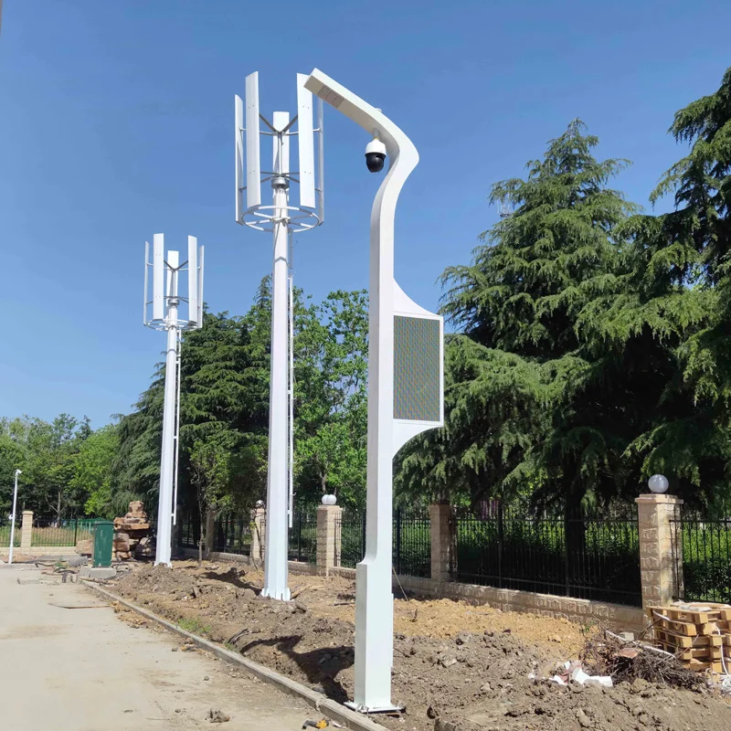 Vertical Wind Turbine Three Phase AC Permanent Magnet Generator or Permanent Magnet Suspension Generator H Model 3KW 5pcs Blades