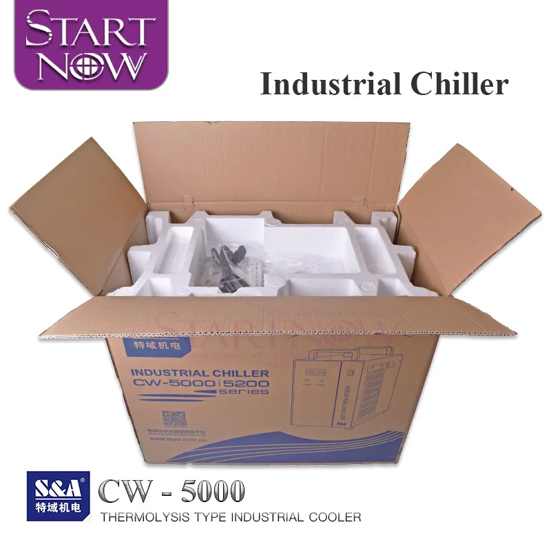S&A CW5000 Series Industrial Water Chiller CW5000TG 50/60Hz CW5000DG 110V 1/2 HP CW5000TI 80W CO2 Laser Tube Cooling Chiller