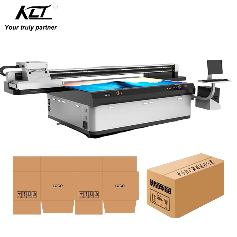 Multifunction Carton Box board Flatbed Printer Packaging Printing Machine Visual Positioning Printer