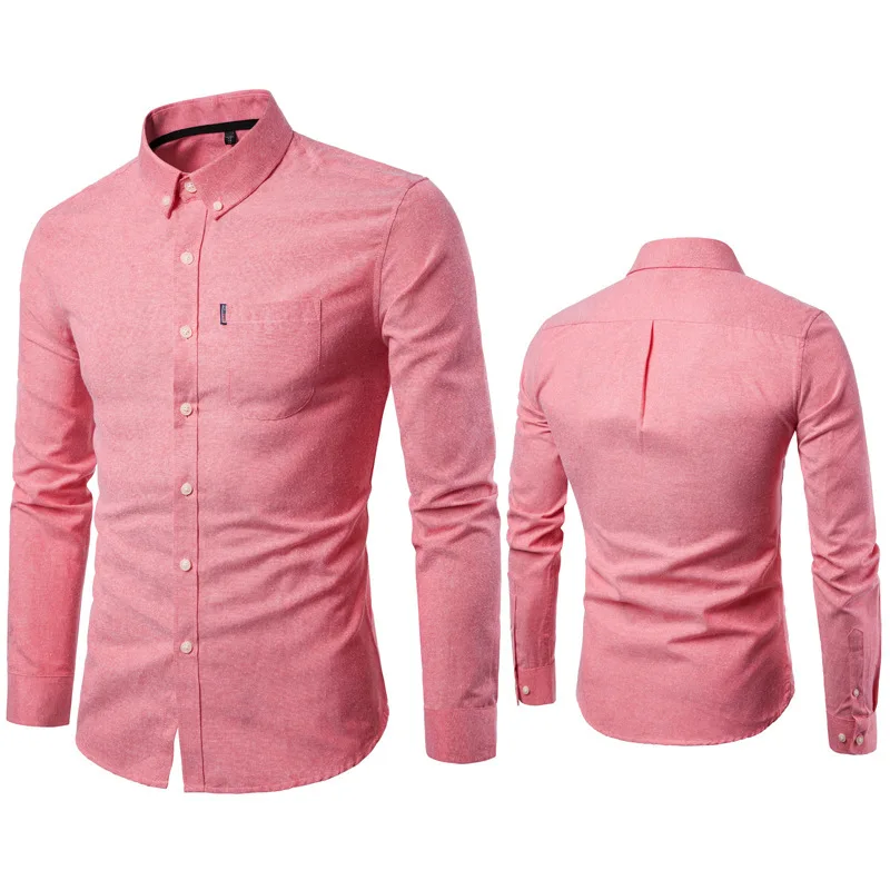 OEM/ODM Formal Shirts Turn-down Collar Solid Color Long Sleeve 2023 New Style Fashionable Shirts