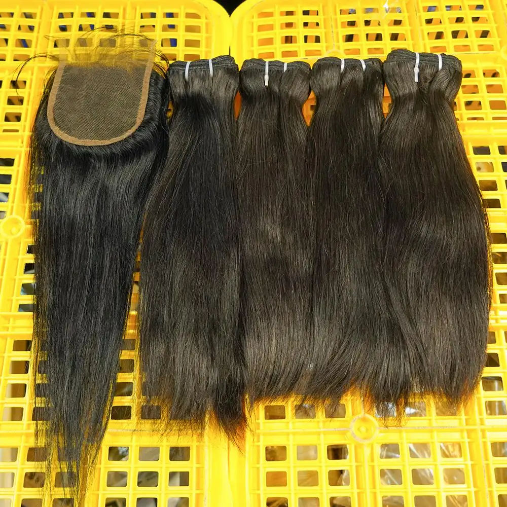 Human Hair Weaves Three Part Deep Weave Frontal Closure Hair Lace 13 4 Packet Human Hair Blend With Closure