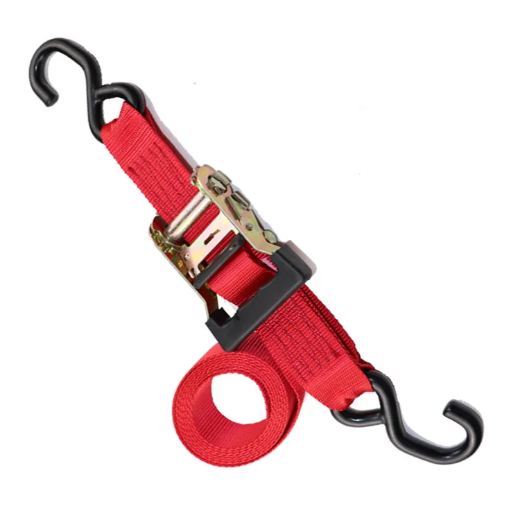 ratchet tie down strap 1 inch heavy duty ergo ratchet webbing straps  for automobiles & motorcycles
