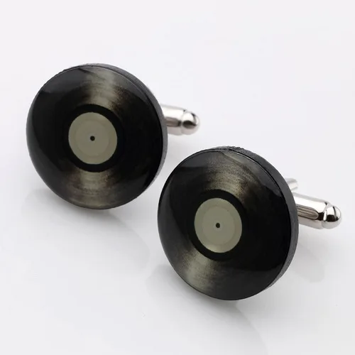 fancy luxury cufflinks mens cuff links CD record design fashion dress suit shirts cuff links wedding