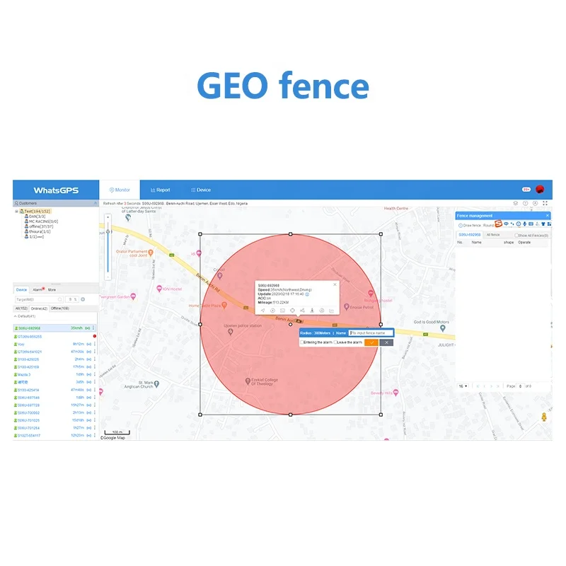 
Locating finder car gps tracker S06A with google map free Android and IOS App 