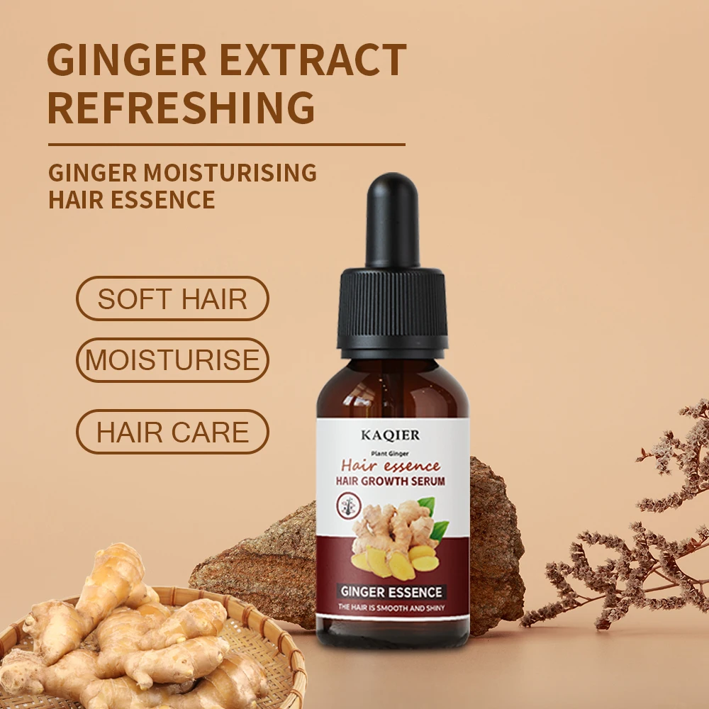 Organic Nourishing Chinese Hair Oil Ginger Essential Oil for Damaged Hair Herbal Moisturizing Hair Growth Oil