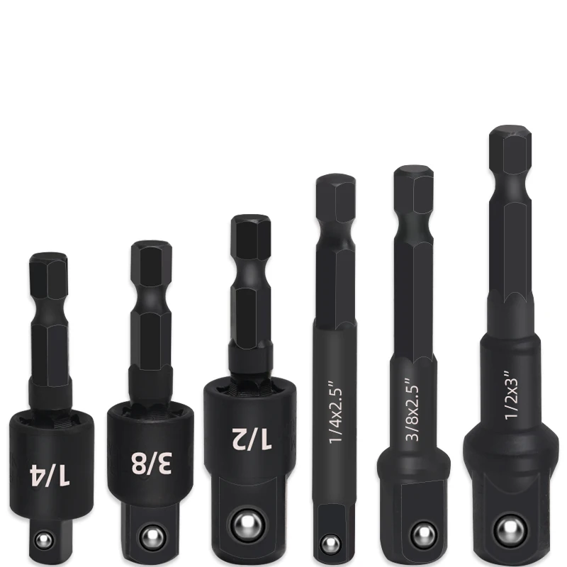 Hexagon handle turning square joint socket connecting rod electric wrench socket head connecting rod hand drill joint