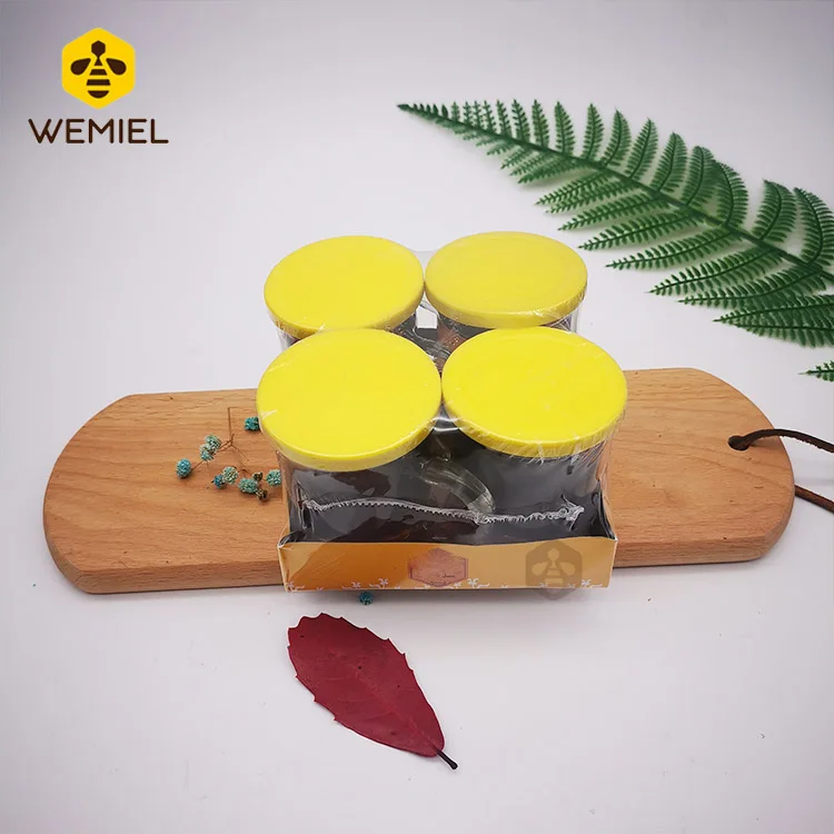 Golden Amber Color 80g Mini Cup Pure Natural Wildflower Honey