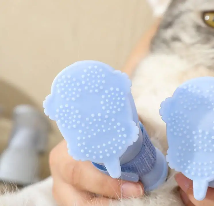 Winter warm pet foot gloves Rainy walking dog shoes snow dog foot gloves