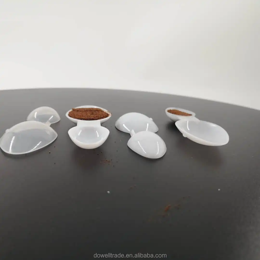 Wholesale Customized Micro Suger Coffee And Tea Measuring Spoons Sets Household Disposable Plastic 2 Heads Measuring Spoon