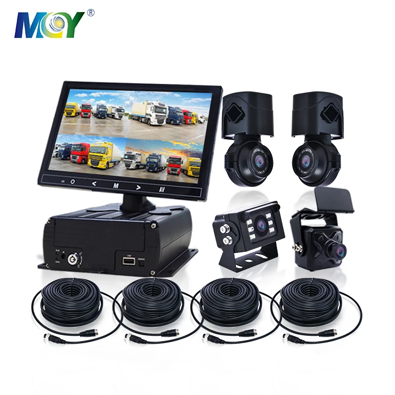 MCY 4CH 8CH DVR Camera Recorder Live Stream Real-Time Gps Fleet Vehicle Camera System