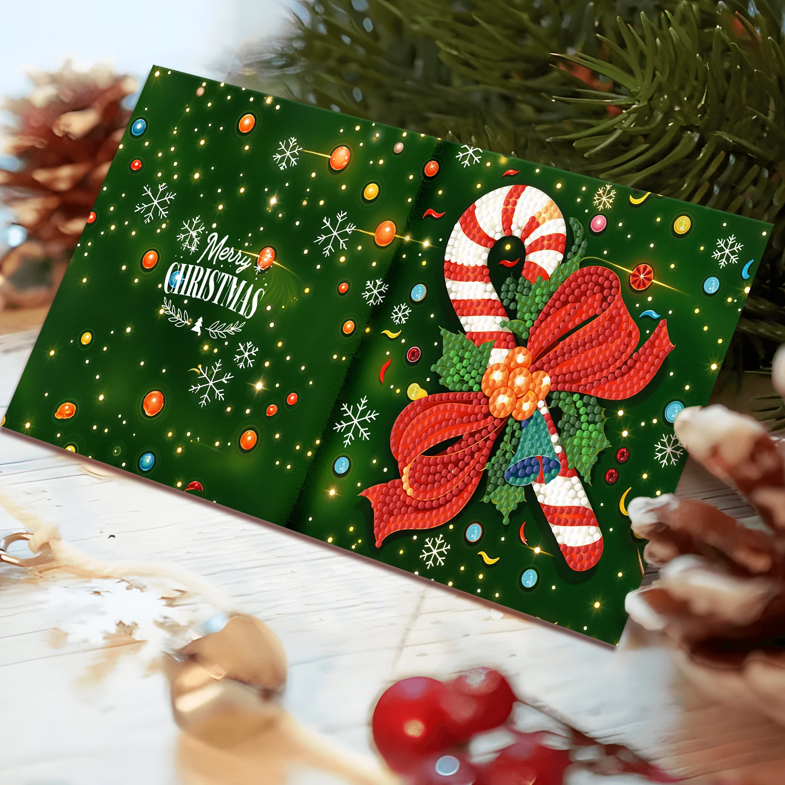 New Design 2024 DIY Diamond Embroidery Painting GEM Christmas Greeting gift Card
