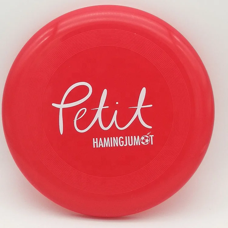 2022 dog playing promotional plastic toy frisbeed with printed logo