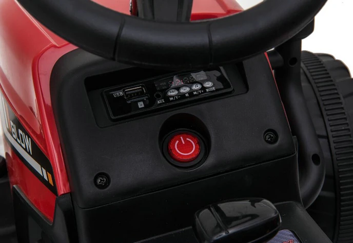 12 В игрушечный автомобиль на батарейках для детей трактор ферме с MP3 R/C прицепом