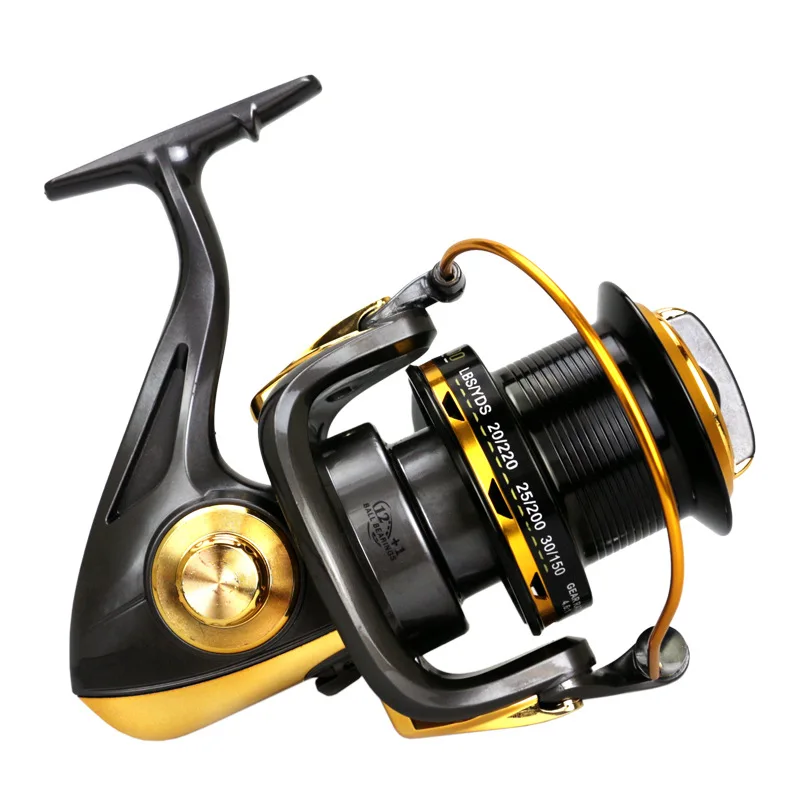 
8000-11000 Metal Spinning Fishing Reel Saltwater Carp Fishing Reel Front And Rear Brake Speed Ratio 5.2:1 Jigging 8000 10000 Set 