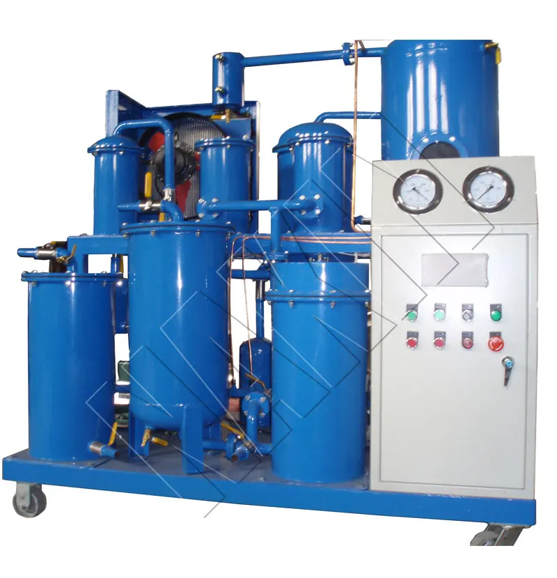 High Vacuum Waste Turbine Oil Purifier Machine/Lubricating Oil recycling machine