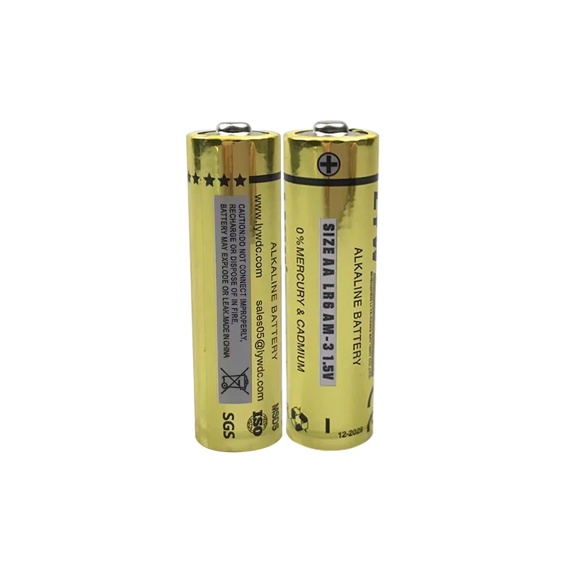 LYW best selling 1.5V aaa alkaline battery No 5 Aa No.7 Alkaline battery Suppliers With KC CE AAA AA China battery Factory