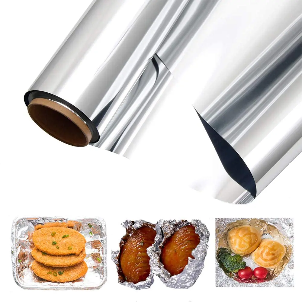 Food Grade Disposable Aluminum Foil Roll Sheet Soft and for Kitchen Use Packaging Purpose