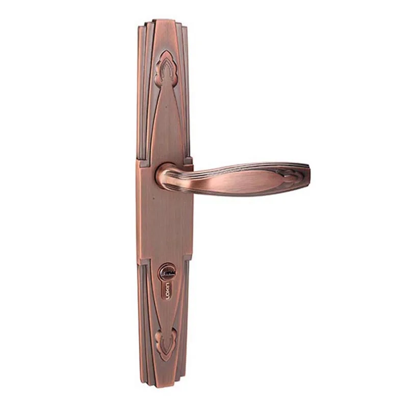
Zinc Alloy Rose Satin Tubular Lever Door Locks Handle Sets 