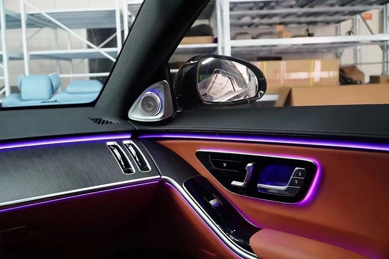 64 цвета светодиодный окружающий свет для Mercedes Benz new S-class W223 2021