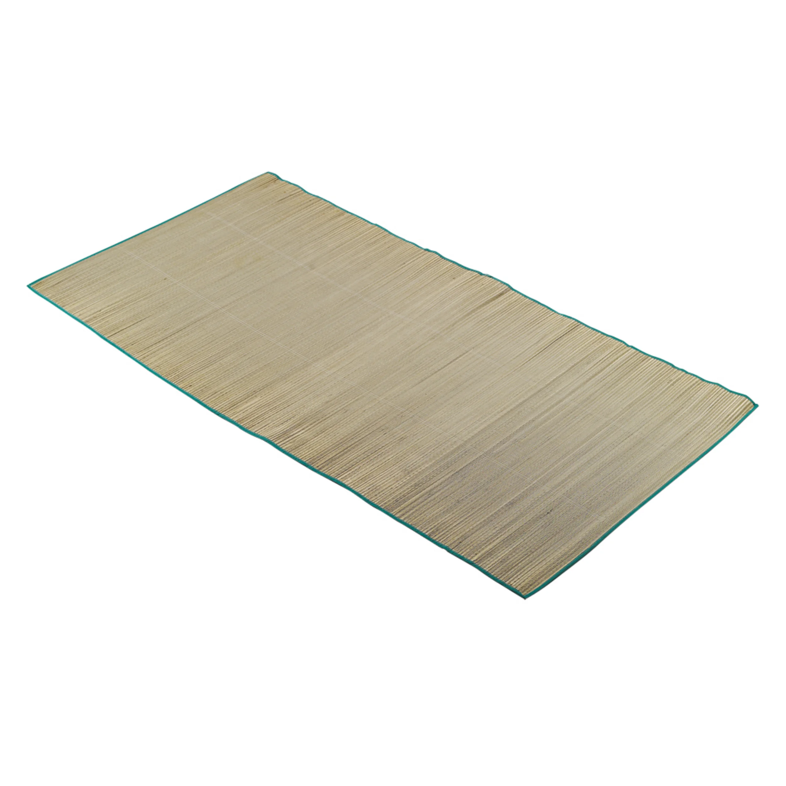 Chic Outdoor Woven Straw Beach Mat 66113# Folding Foam Inflatable Mattress for Camping and Picnics Dampproof and Durable