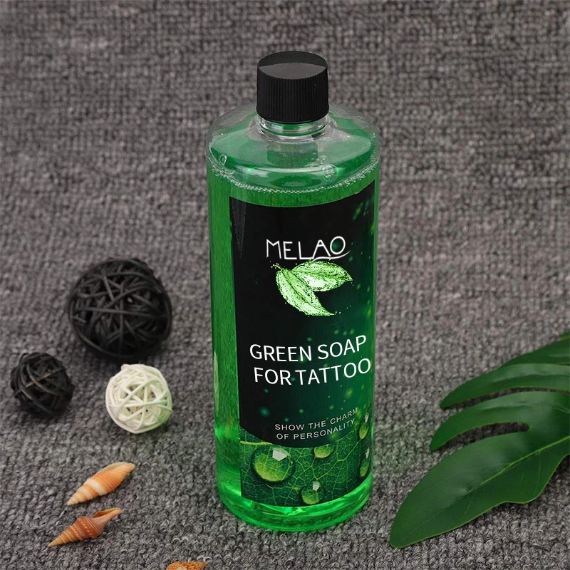 Green Foam Tattoo Soothing Solution Tattoo Green Soap Skin Clean 500ml for Tattoo Aftercare