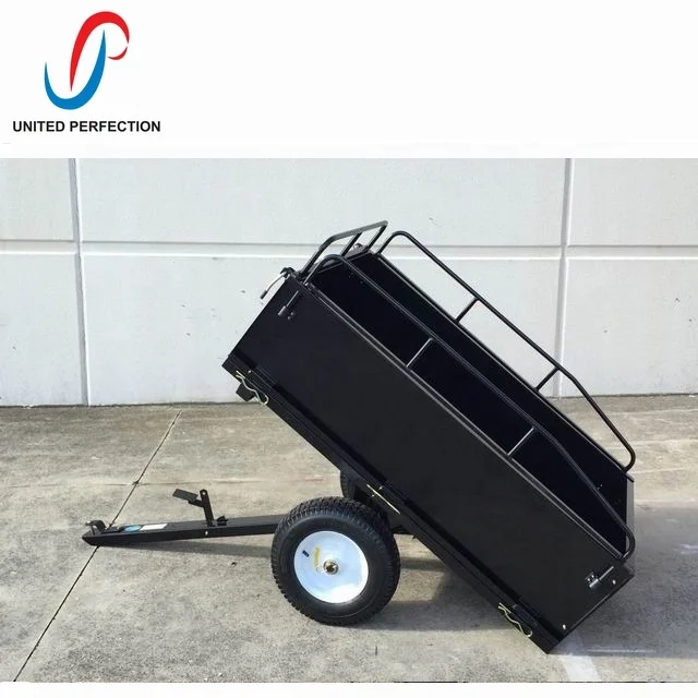 Multi-Purpose ATV Trailers Pull-Behind Garden Scooter Lawn Tractor Dump Garden Trailers with Low MOQ