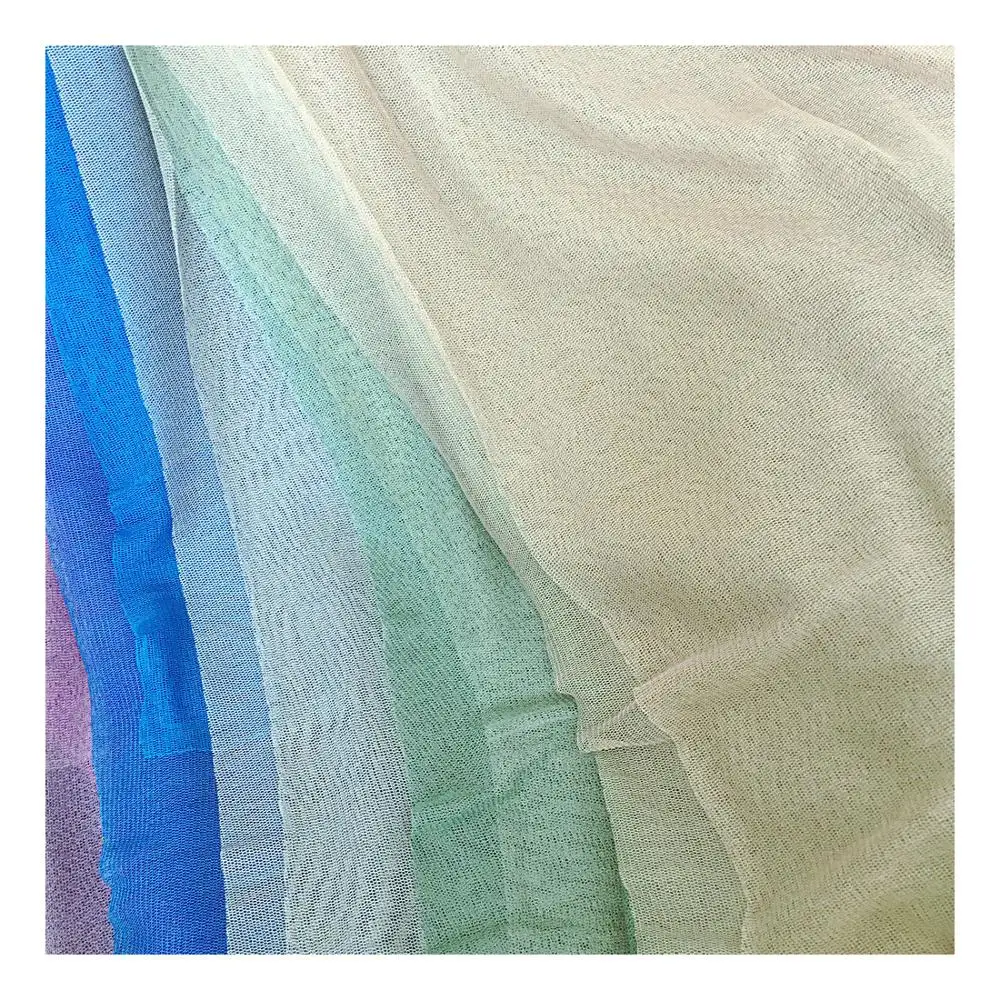 knit soft 100% silk tulle fabric for veil shirt skirt wedding