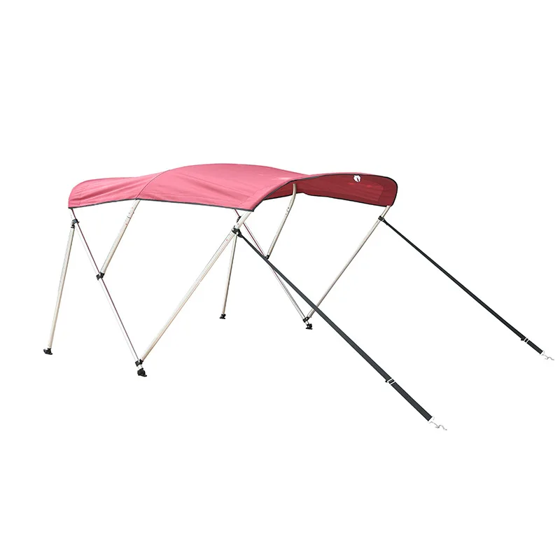 GREAT FAST watersport wakeboard outdoor aluminum stainless steel round tube 600d oxford fabric 3 Bow Stainless Steel Bimini Top