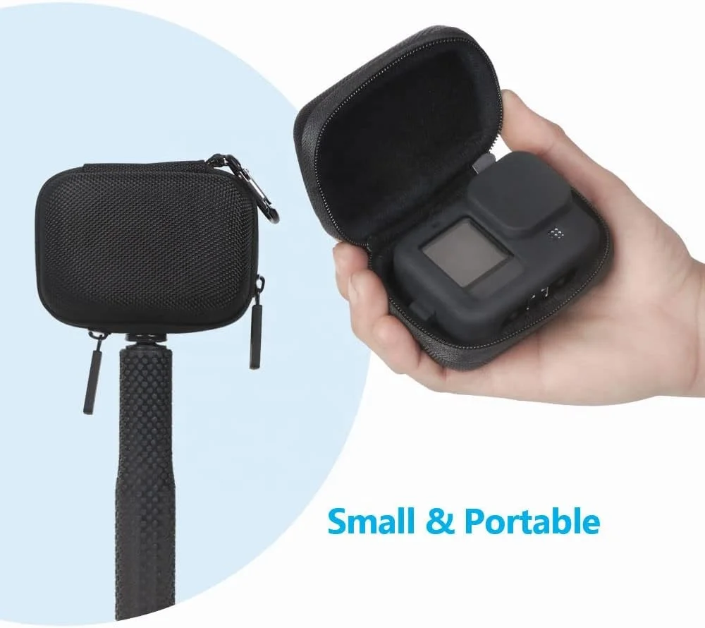 Custom Portable Hard EVA Shell Carrying Case Compatible with GoPro JSVER / Hero 12 for Osmo Action 3 Camera Bag