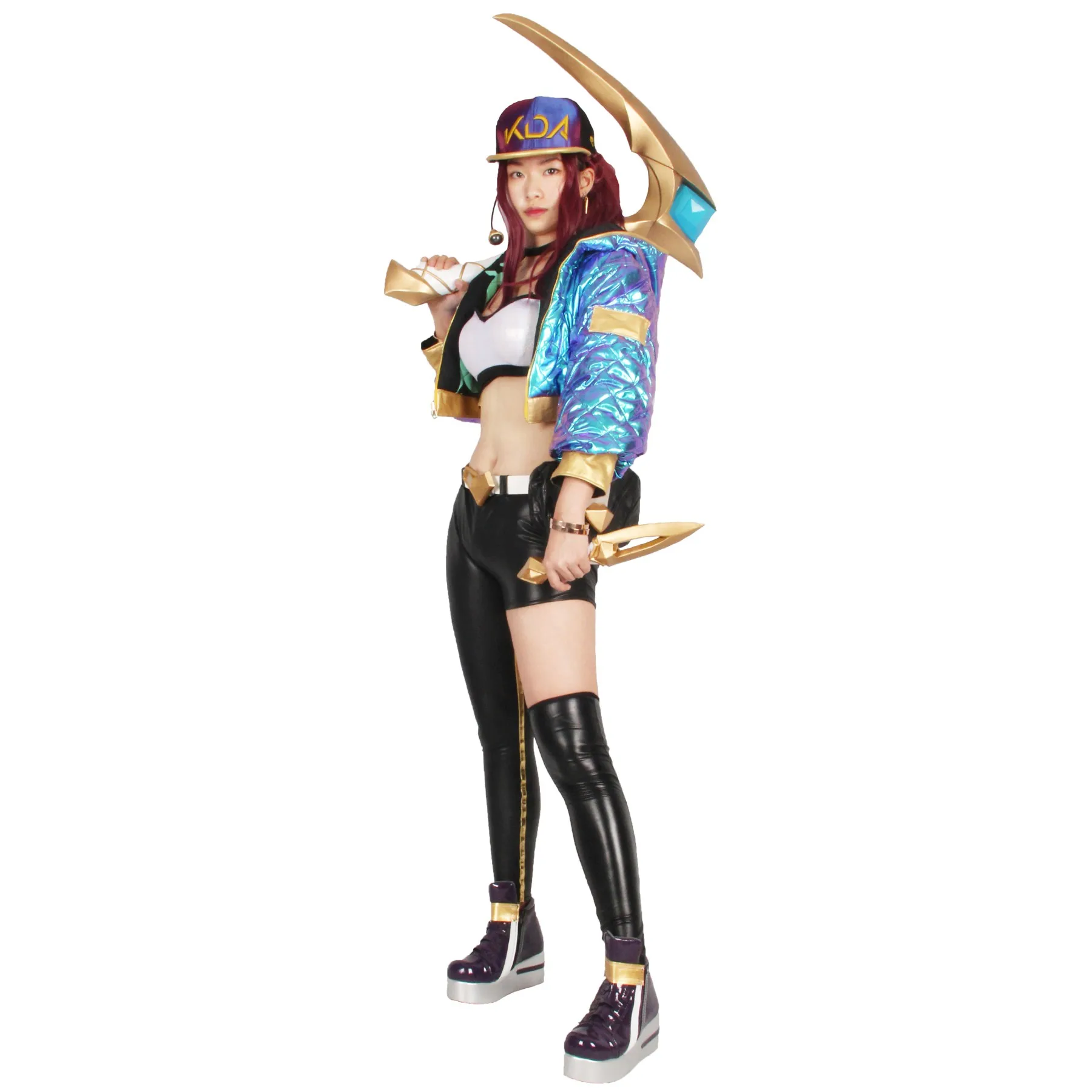 
League of Legends KDA akali Adult Women cosplay Halloween costume (EVA) Cosplay Armor Set 