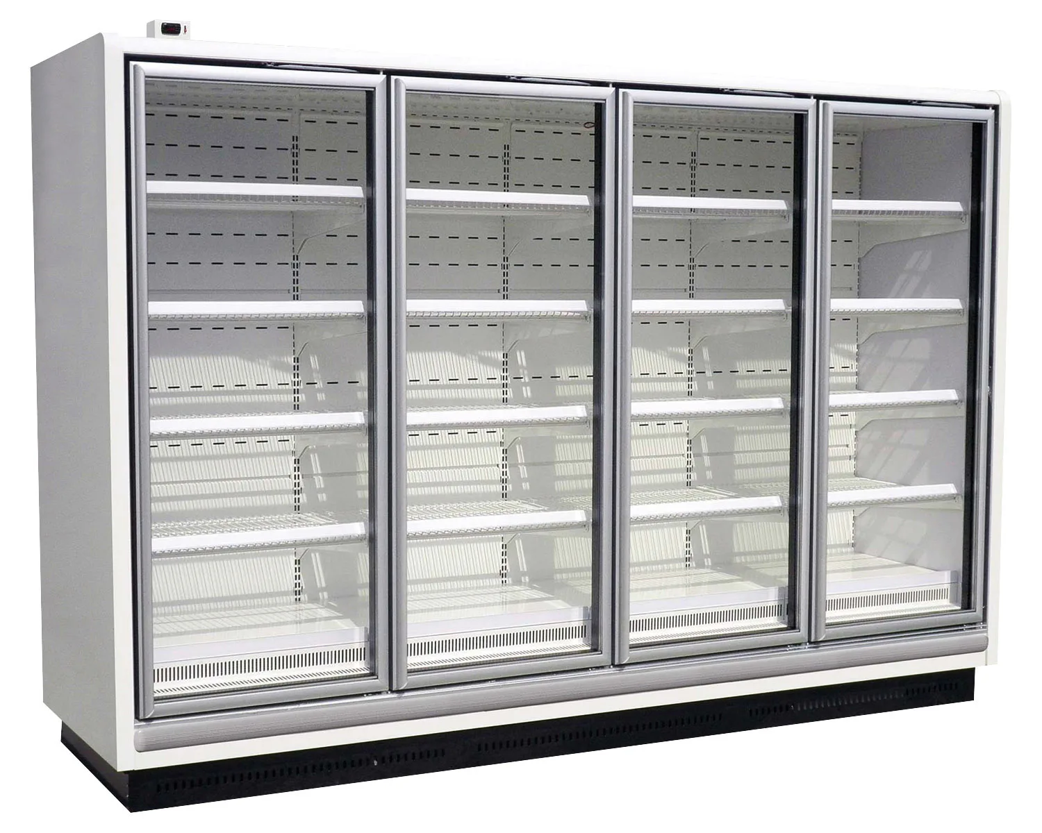 CE Certified 4 door Glass Door Upright Refrigerator Cold Storage Display Beverage Cabinet for supermarket