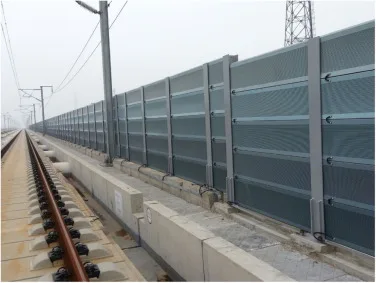 Best selling highway-railway project sound-absorbing barrier manufacturer noise barrier wall from anping shitai factory