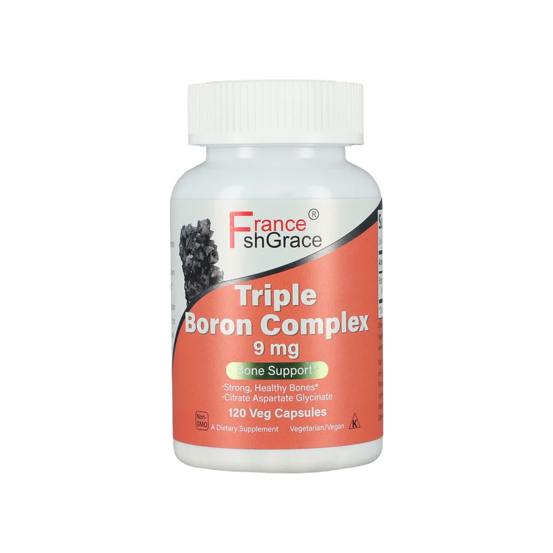 Boron Complex Citrate 3mg Aspartate 3mg Glycinate 3mg Support Bone Strength and Structure 120 Capsules for Adults