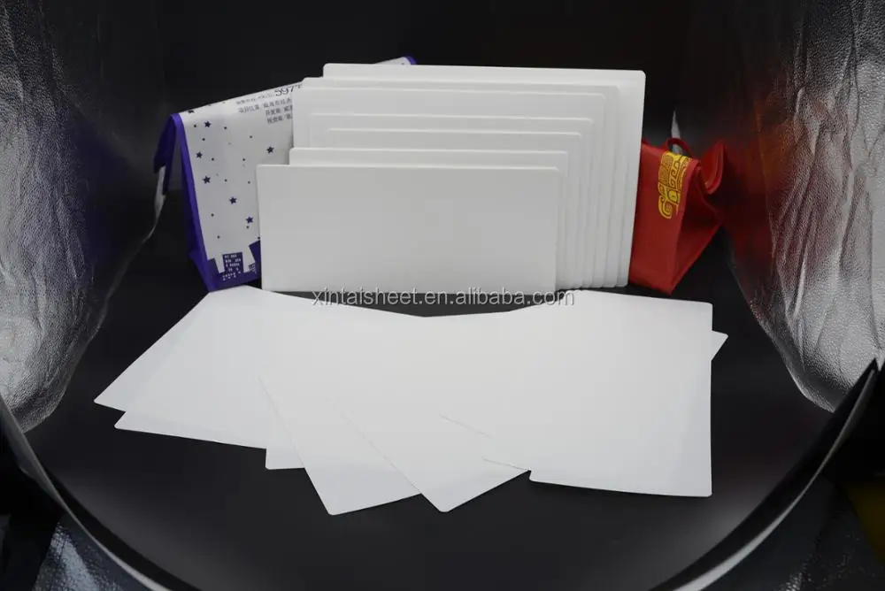Custom A4 0.5mm - 3mm Rigid Matte Glossy White PP Plastic Sheet PP Board For Cards Stationery Packing Box