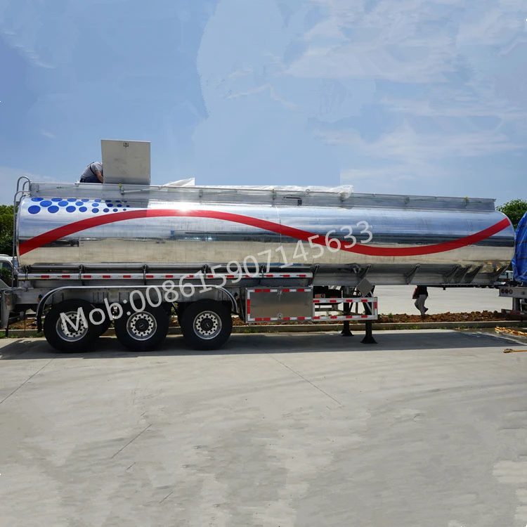 Aramco 38000l 42000l 43000l Aluminum fuel diesel tanker semi trailer