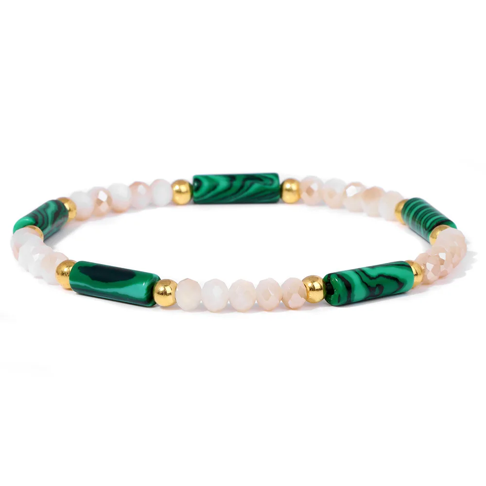 Wholesale Natural Stone Bracelet Colorful Handmade Chain Beaded Bohemian Pearl Bracelets for Woman