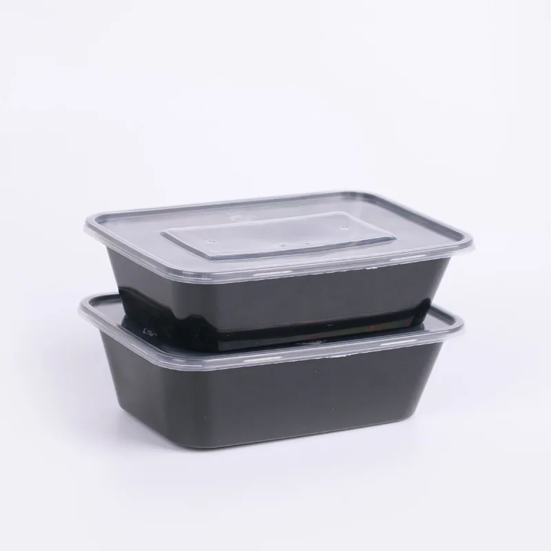 Takeout Food Containers 150 pack Rectangular Plastic Food Storage Bento Boxes Reusable BPA Free Food Prep Storage Containers