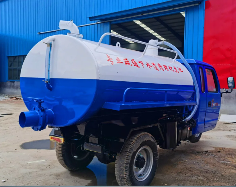 Dung Suction Tricycle Septic Tank Cleaning Vehicle Septic Tank Cleaner Rural And Town Methane Tank Cleaning Car