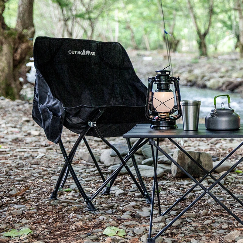 OUTINGMATE Assurance Patio Garden Convenient Ultralight Picnics portable Beach Outdoor camping fishing moon Folding Chairs