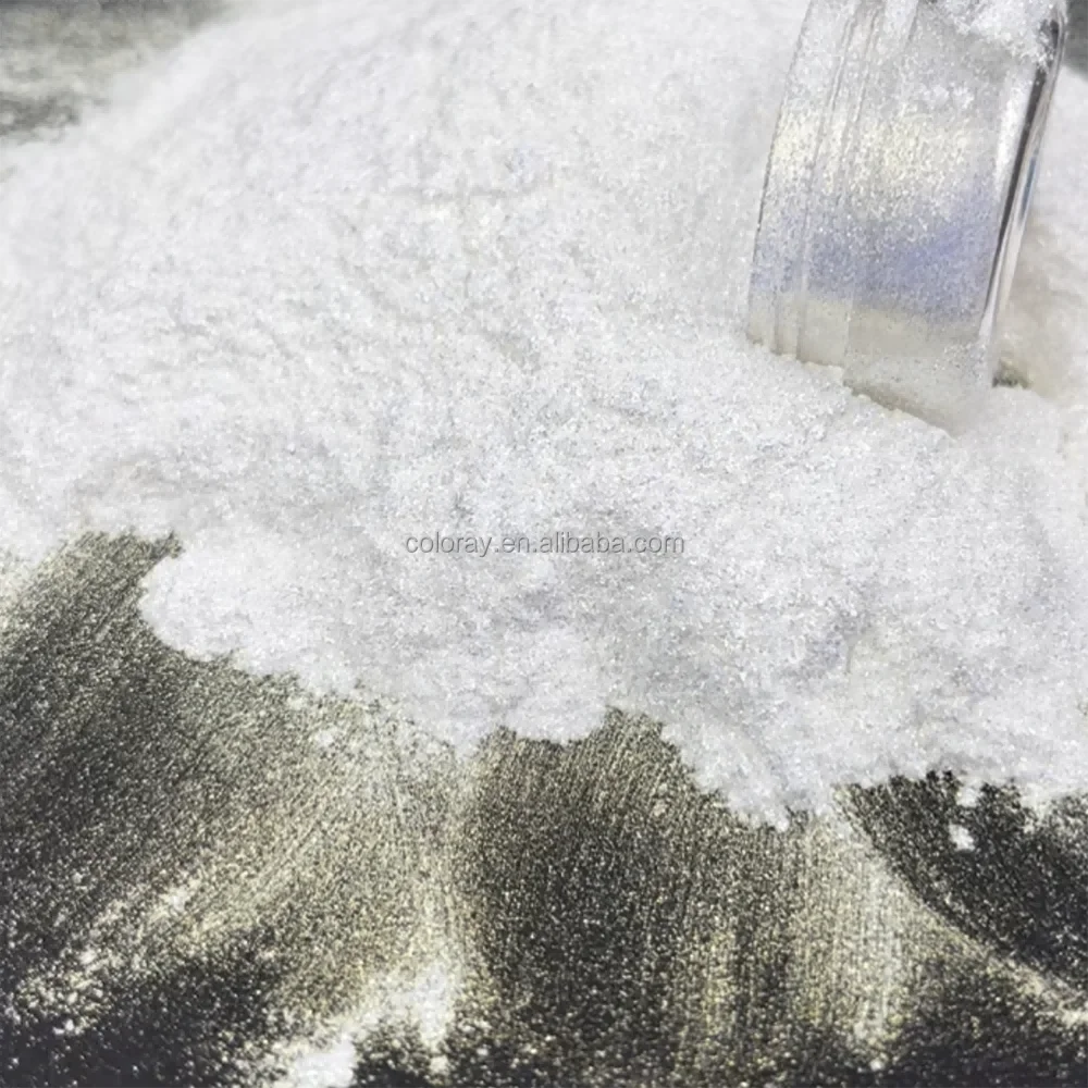 Cosray Sparkle Cosmetic Borosilicate Glass Flakes Powder for Toiletries Moonlight Series White to Golden Color