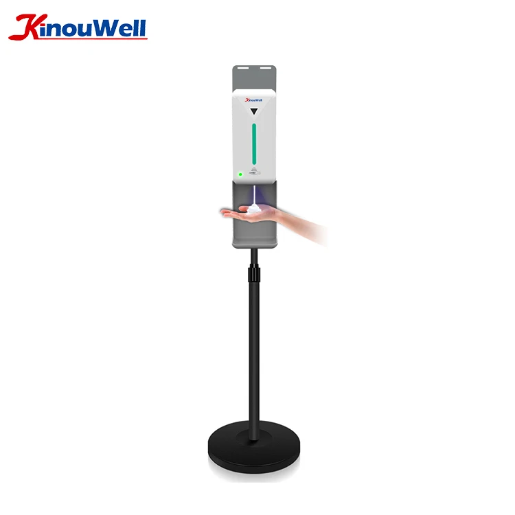 
White Wall Mounted Plastic Soap Dispenser, High-Grade Auto Hand Soap Dispenser With Ir Sensor, Soap Pump Liquid Soap Dispenser 