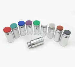UV color 10ml medicine glass vial bottle with filp off cap/rubber stopper for medicine vaccine container