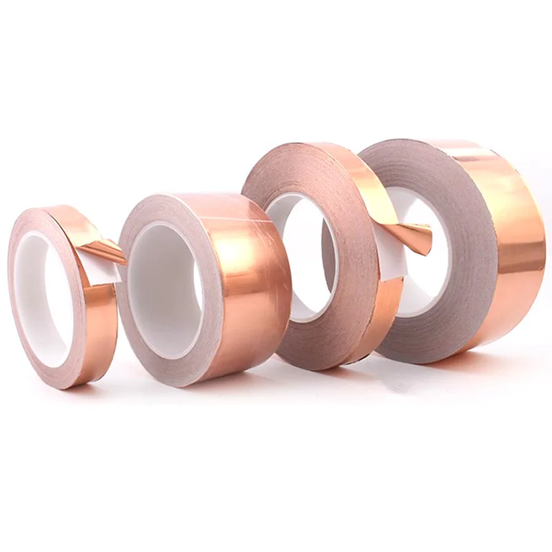 High Quality 2.4 Mil Copper Foil Double Sided Conductive Tape 25mm *50m