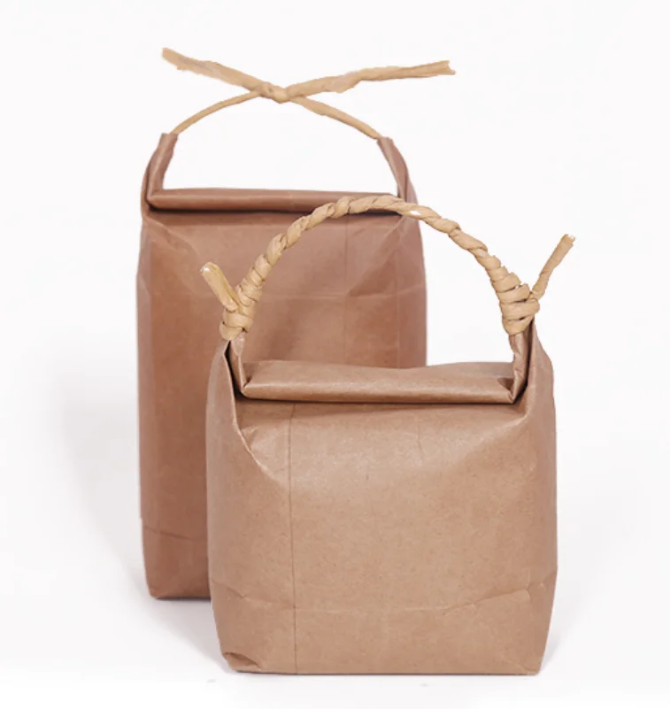 
100% Food Biodegradable Eco Friendly Reusable Tea Rice Grain Candy Pack Coffee Kraft Paper Bags 